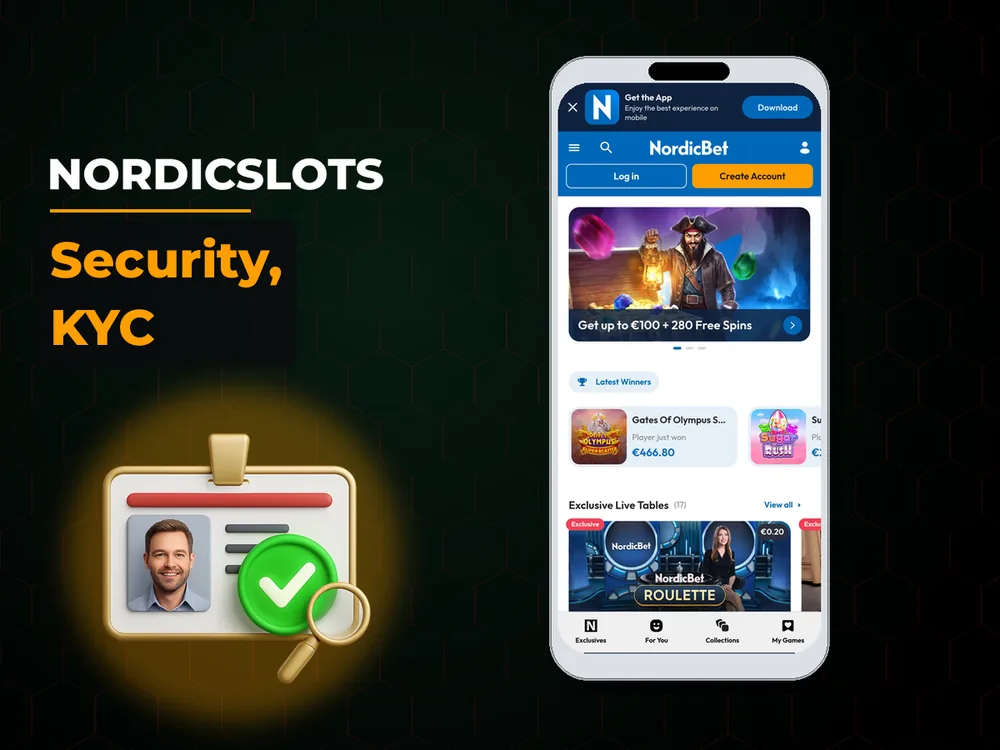 Nordicslots - Security, KYC